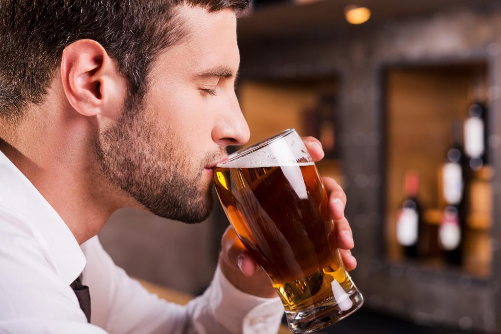 Guy Drinking Beer