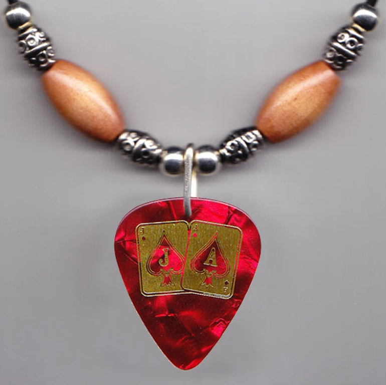 jason aldean guitar pick necklace