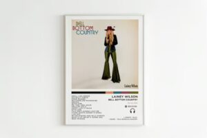 lainey wilson bell bottom coutry album poster