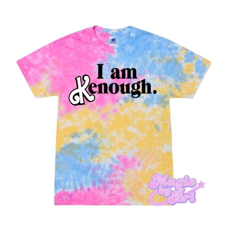 i am kenough tie-dye shirt barbie movie