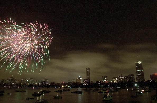 Boston Celebrates Independence Day with Fireworks
