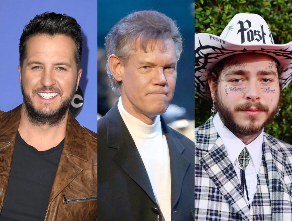 Luke Bryan and Randy Travis Enjoy Post Malone Show In Nashville