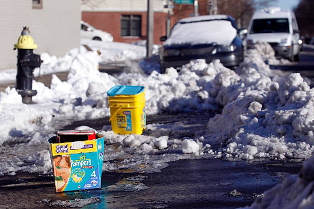 Snow - diapers and litter