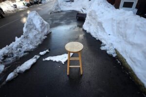 A stool as a space saver
