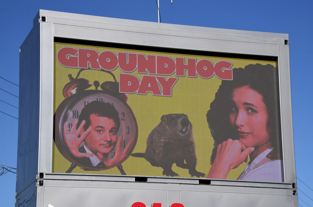 Groundhog day movie poster
