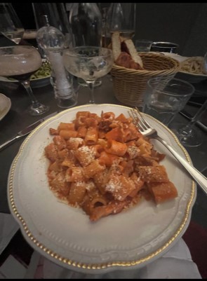 My Italian vacation food pasta