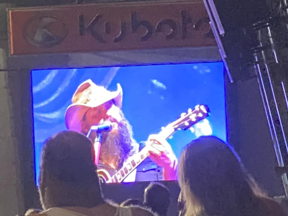 Chris Stapleton on stage at The Bank of New Hampshire Pavilion Summer 2023 