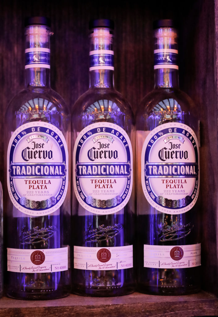 Three Jose Cuervo bottles