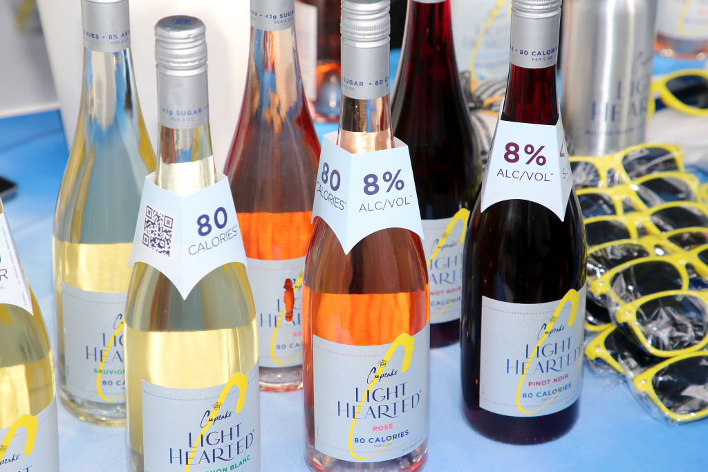 five bottles of Cupcake lighthearted wines