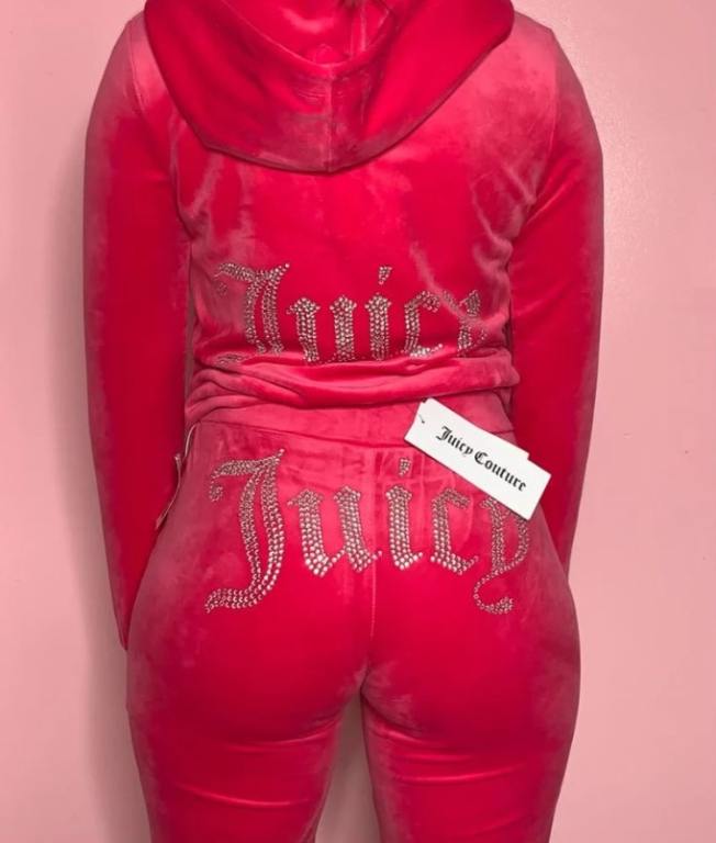 juicy velour pink tracksuit