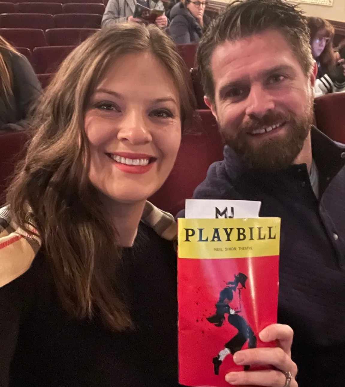 Ayla Brown and Rob Bellamy at the MJ Musical in NYC