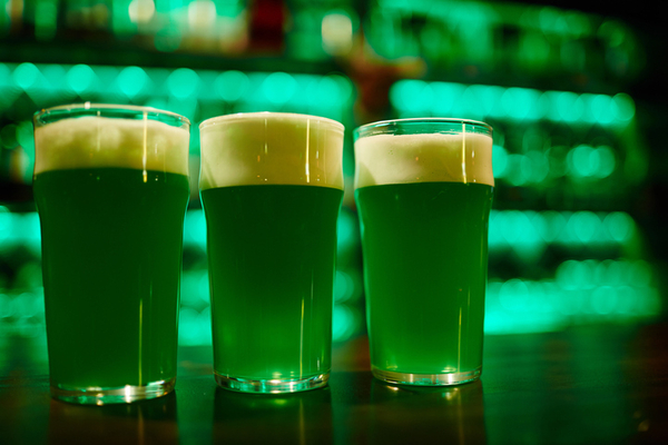 Three green beers