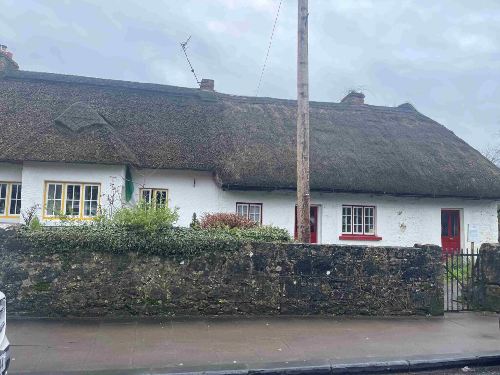 White home in Ireland with no shutters