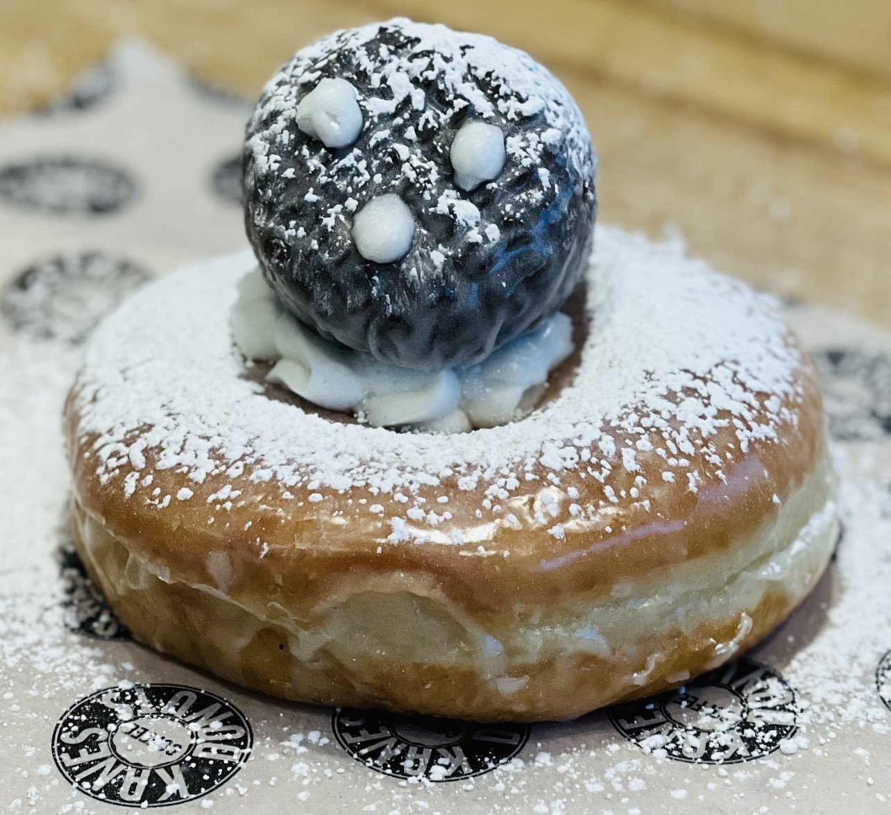 A specialty Groundhog Day donut at Kane's Donuts in Massachusetts
