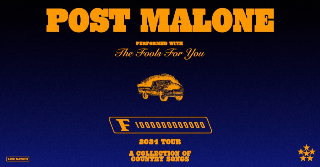 Post Malone F-1 Trillion Tour Artwork 2024 performed with The Tools For You!