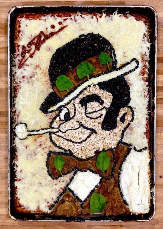 Boston Celtics Lucky pizza by Eric John Palmieri.